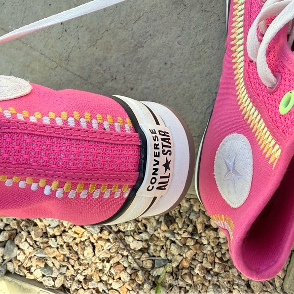 Converse Pink High-Top Sneakers - Picture 3 of 4